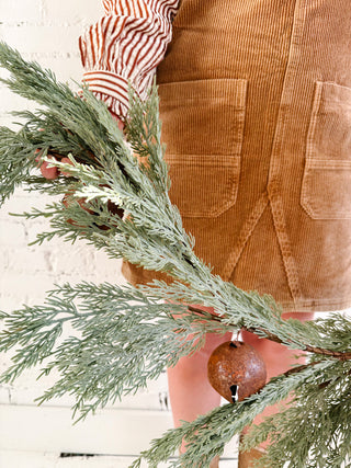 The Leavenworth Faux Cedar and Bells Garland