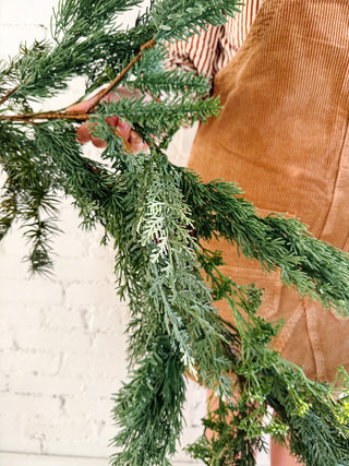 Second Street Faux Spruce + Pine Garland