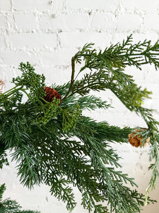 Second Street Faux Spruce + Pine Garland