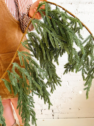 The Stowe Faux Cypress Garland