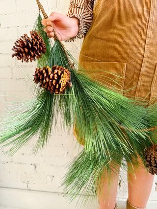 Durango Needle Pine and Pinecones Garland