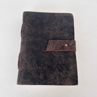 Scratched Brown Leather Journal (more sizes)