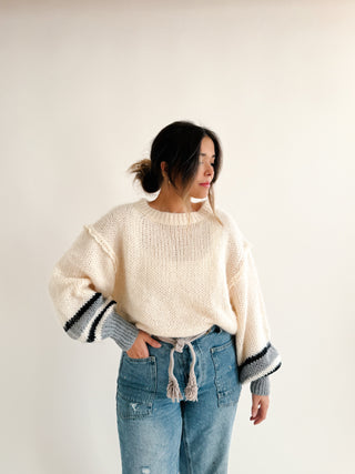 Fireside Striped Sleeve Sweater