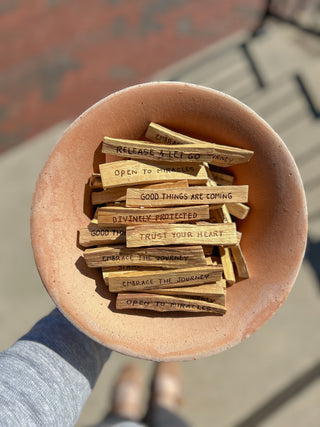 Quoted Palo Santo Wood Single Stick