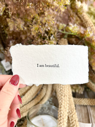 Handmade Affirmations Mini Card