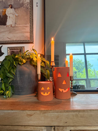 Terracotta Jack-O-Lantern Luminary *online exclusive*