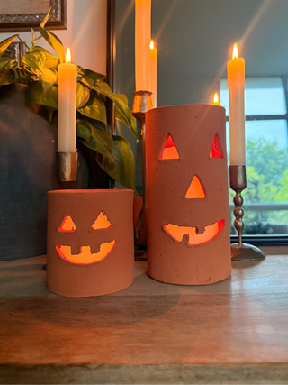 Terracotta Jack-O-Lantern Luminary *online exclusive*