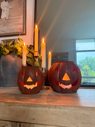Rustic Jack-O-Lantern Luminary