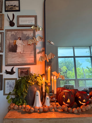 Rustic Jack-O-Lantern Luminary