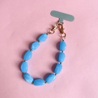 Aqua Colorpop Phone Chain Wristlet