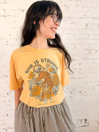 She Is Strong Graphic Top