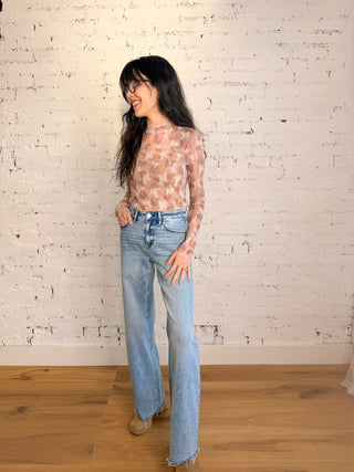 The Melody Floral Sheer Top