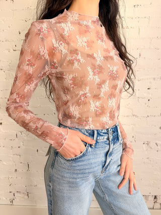 The Melody Floral Sheer Top