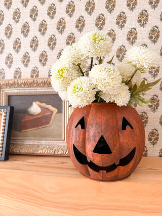 Rustic Jack-O-Lantern Luminary