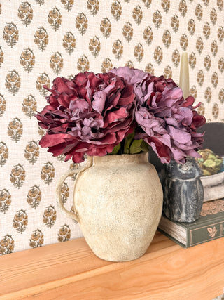 Burgundy Peony Bundle of 3
