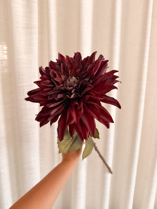 Faux Autumn Dahlia Stem