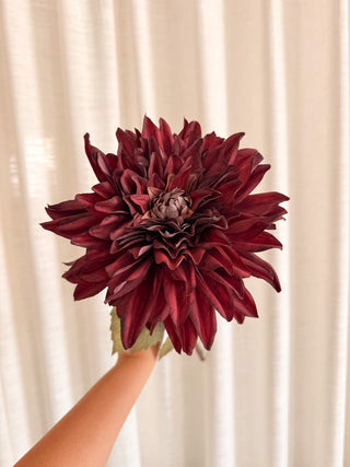 Faux Autumn Dahlia Stem