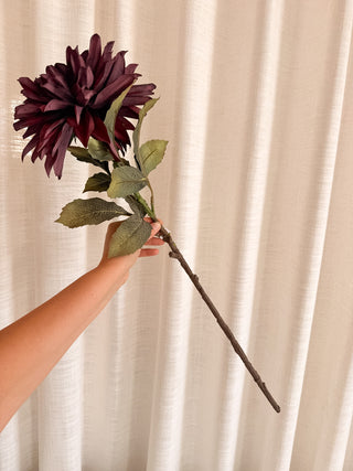 Faux Autumn Dahlia Stem