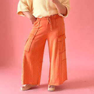 Juno Soft Cargo Pant - Rust