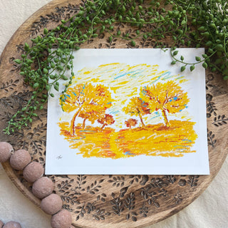 FINAL SALE Artisan Print - Golden Olive Grove