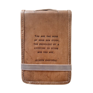 Small Leather Quote Journal (More Quotes Available)