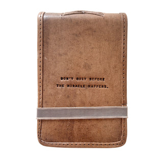Small Leather Quote Journal (More Quotes Available)