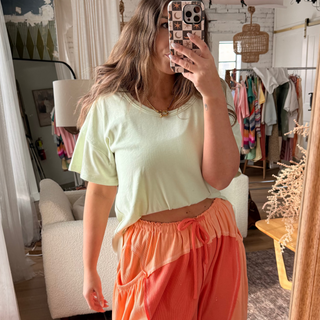 Coastline Oversized Tee - Mint