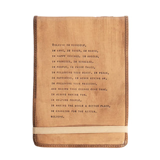 Large Leather Journal (More Quotes Available)