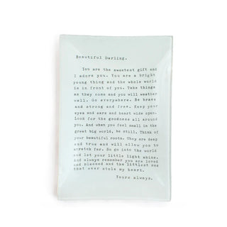 Beautiful Darling Decoupage Plate