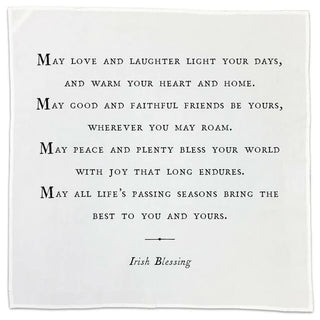 FINAL SALE Sweet Quote Dinner Napkins / Tea Towel