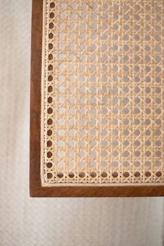Woven Cane Side Table (Pick Up Only)