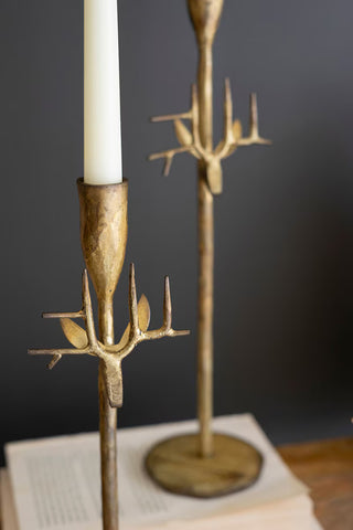 Brass Deer Taper Holder - Set of 3 *online exclusive*