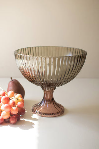 Maren Glass Pedestal Bowl