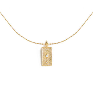 FINAL SALE Rectangle Pendant Necklace