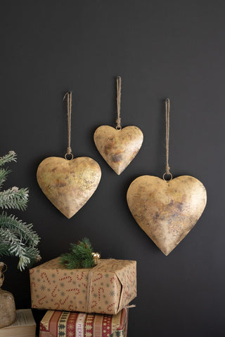Oversized Metal Heart Hanging Decor