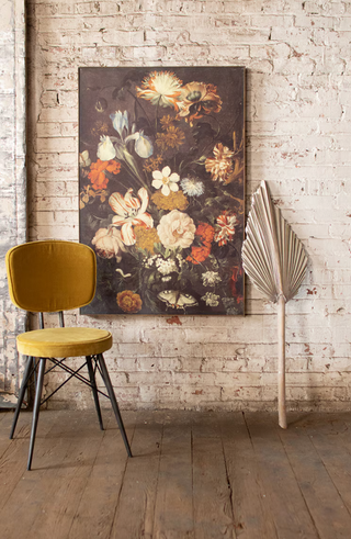 Dark Floral Framed Wall Art (Pick Up Only)
