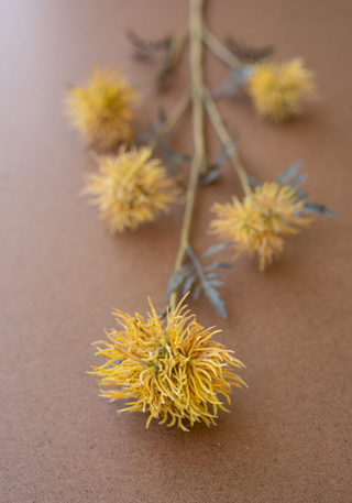Faux Yellow Wildflower Spray