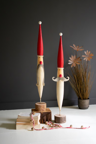 The Santa Stache Tall Standing Figurine *online exclusive*
