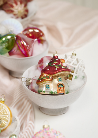 Mushroom House Ornament