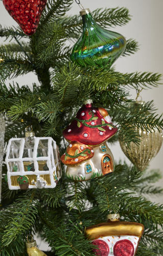 Mushroom House Ornament