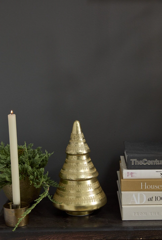 Etched Golden Light Up Tree *online exclusive*
