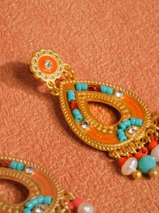 Amara Tassel Earring - Blue