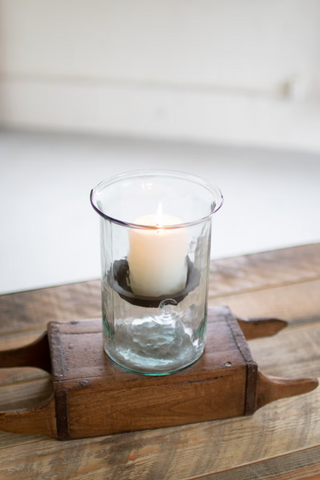 High Street Hurricane Glass Candle Holder