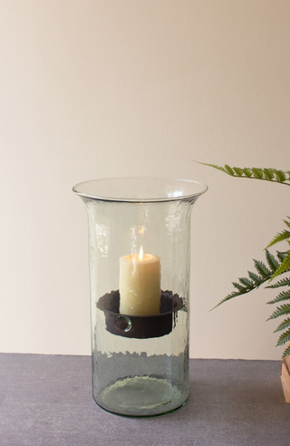 Oversized High Street Hurricane Glass Candle Holder