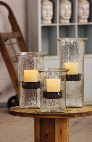 Oversized High Street Hurricane Glass Candle Holder