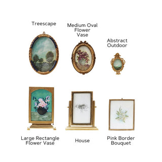 Mini Brass Framed Art - Single