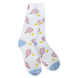 FINAL SALE Pickleball Pink Soft Crew Socks
