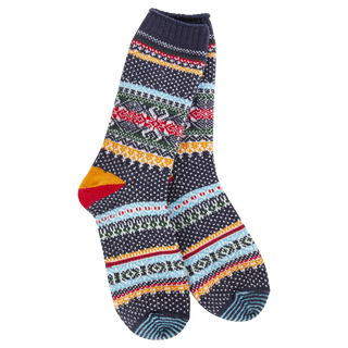 Navy Multi Crew Sock