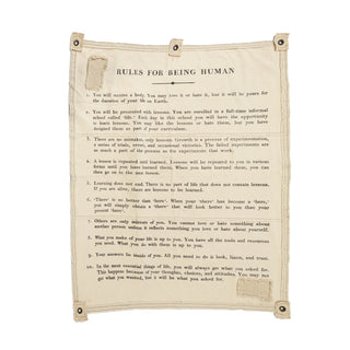 Rules For Being Human Oversized Tarp
