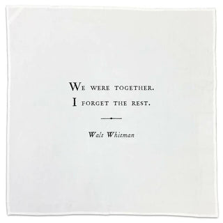 FINAL SALE Sweet Quote Dinner Napkins / Tea Towel